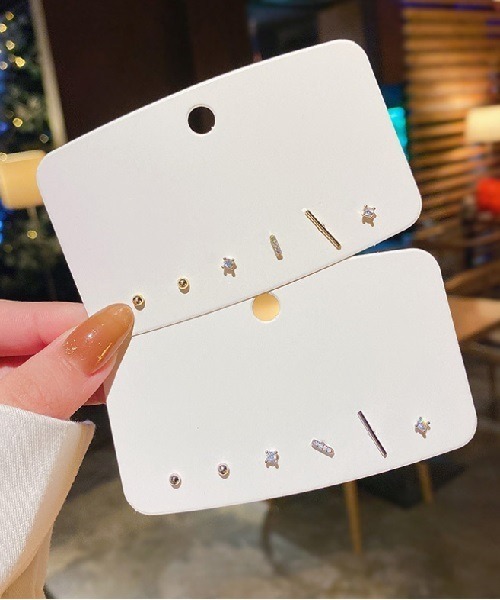 Ritomo De Ricco（リトモ・デ・リコ）の「プチピアス3点セット金アレ対応SV925（ピアス（両耳用）・レディース・シルバー/ゴールド・FREE）」の4枚目の写真