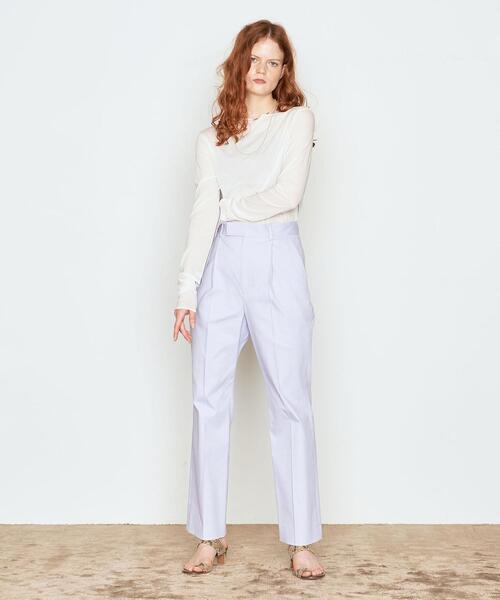 AEWEN MATOPH（イウエン マトフ）の「＜AEWEN MATOPH（イウエン マトフ）＞シアー ボートネック カットソー（Tシャツ/カットソー・レディース・ホワイト/ブラック/ピンク・FREE）」の8枚目の写真