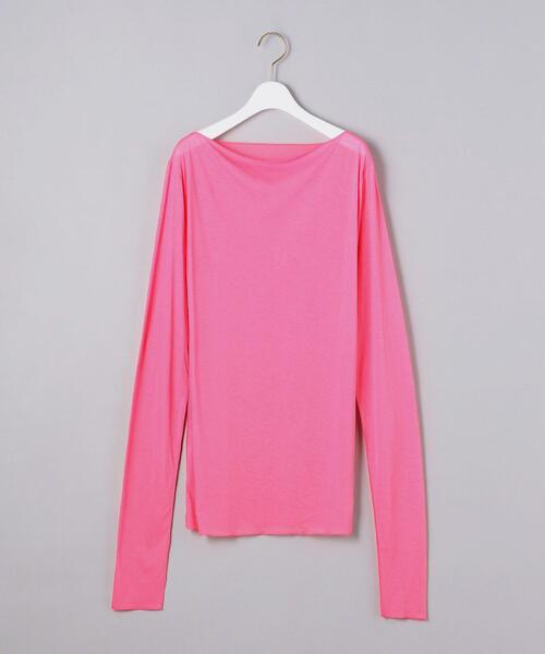 AEWEN MATOPH（イウエン マトフ）の「＜AEWEN MATOPH（イウエン マトフ）＞シアー ボートネック カットソー（Tシャツ/カットソー・レディース・ホワイト/ブラック/ピンク・FREE）」の14枚目の写真