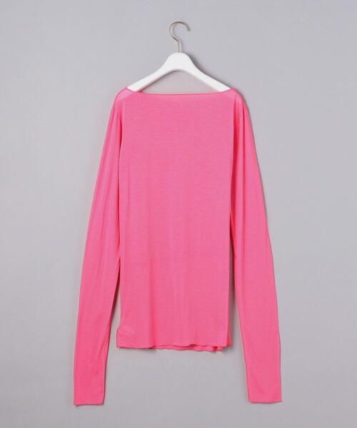 AEWEN MATOPH（イウエン マトフ）の「＜AEWEN MATOPH（イウエン マトフ）＞シアー ボートネック カットソー（Tシャツ/カットソー・レディース・ホワイト/ブラック/ピンク・FREE）」の15枚目の写真