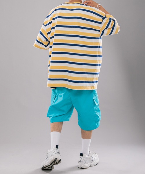 kutir(クティール)の「ナイロンカーゴハーフパンツ(その他パンツ・メンズ・ライトブルー/ブラック・SMALL/MEDIUM/LARGE)」の7枚目の写真