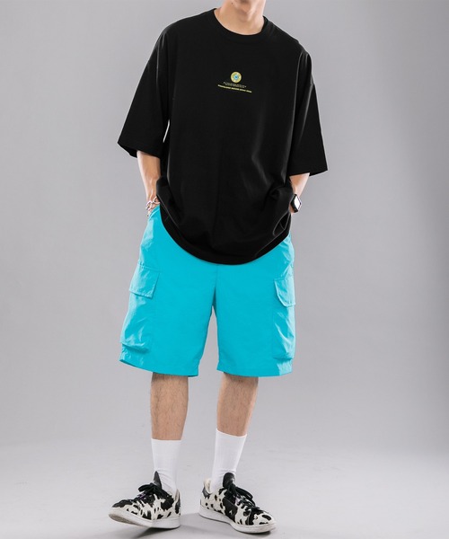 kutir(クティール)の「ナイロンカーゴハーフパンツ(その他パンツ・メンズ・ライトブルー/ブラック・SMALL/MEDIUM/LARGE)」の10枚目の写真