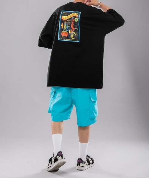 kutir(クティール)の「ナイロンカーゴハーフパンツ(その他パンツ・メンズ・ライトブルー/ブラック・SMALL/MEDIUM/LARGE)」の17枚目の写真