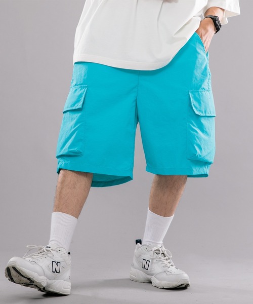 kutir(クティール)の「ナイロンカーゴハーフパンツ(その他パンツ・メンズ・ライトブルー/ブラック・SMALL/MEDIUM/LARGE)」の21枚目の写真