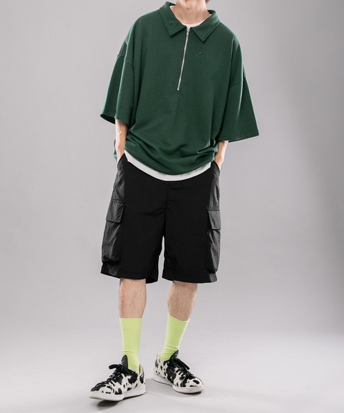 kutir(クティール)の「ナイロンカーゴハーフパンツ(その他パンツ・メンズ・ライトブルー/ブラック・SMALL/MEDIUM/LARGE)」の12枚目の写真