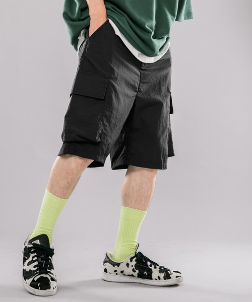 kutir(クティール)の「ナイロンカーゴハーフパンツ(その他パンツ・メンズ・ライトブルー/ブラック・SMALL/MEDIUM/LARGE)」の16枚目の写真