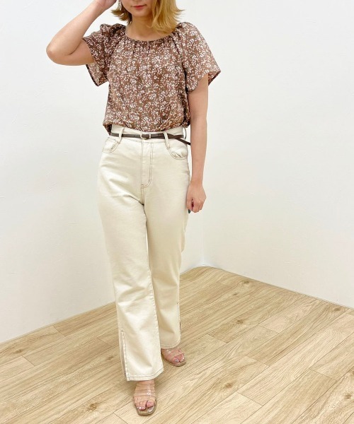apres jour clair(アプレジュールクレア)の「【apres jour clair】アソート花柄ブラウス【ZOZOTOWN限定アイテム】(シャツ/ブラウス・レディース・ブラウン系その他/オフホワイト/アイボリー・フリー/X-LARGE)」の21枚目の写真