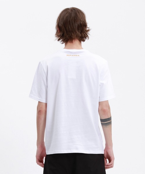 tシャツ HIPANDA ハイパンダ レディース 定番モチーフ ゴールドプリント 半袖Tシャツ レディース HIPANDA ハイパンダ】メンズ ゴールドプリント Tシャツ MEN'S