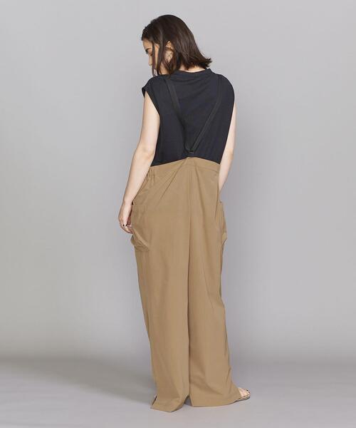 THOUSAND MILE（サウザンドマイル）の「＜THOUSAND MILE＞フロントジップ サロペット◆（サロペット/オーバーオール・レディース・ブラック/ベージュ・FREE）」の4枚目の写真