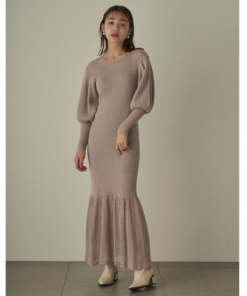 激安セール Lily ワンピース ドレス Brown リリーブラウン のワンピース ラメニットマーメイドワンピース Lwno をセール価格で購入できます Lilyラメニットマーメイドワンピース 大阪本物