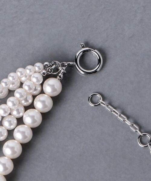UNITED ARROWS（ユナイテッドアローズ）の「＜UNITED ARROWS＞イミテーションパール 5連 チョーカー（チョーカー・レディース・ホワイト・FREE）」の4枚目の写真