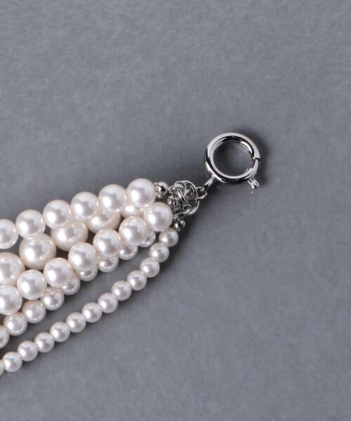 UNITED ARROWS（ユナイテッドアローズ）の「＜UNITED ARROWS＞イミテーションパール 5連 チョーカー（チョーカー・レディース・ホワイト・FREE）」の5枚目の写真