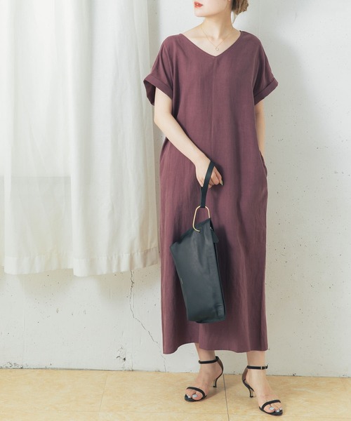 ★定価17,280円・タグ付き・新品★ ROSSO リネン混 ワンピース URBAN RESEARCH ROSSO（アーバンリサーチロッソ）の「リネン混