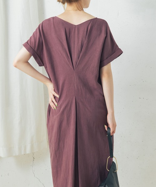 URBAN RESEARCH ROSSO リネン混コクーンワンピース ロング URBAN RESEARCH ROSSO WOMEN（アーバンリサーチ ロッソ）の