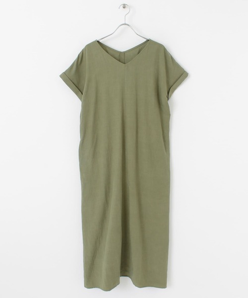 URBAN RESEARCH ROSSO（アーバンリサーチロッソ）の「リネン混コクーンワンピース（ワンピース・レディース・チャコールグレー/カーキ/ピンク系その他・FREE）」の17枚目の写真