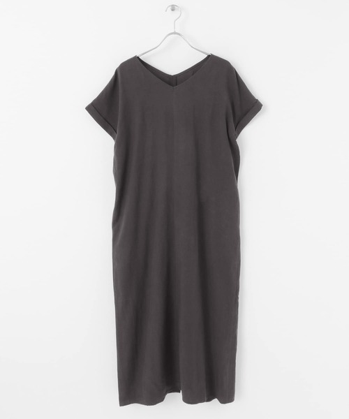 URBAN RESEARCH ROSSO（アーバンリサーチロッソ）の「リネン混コクーンワンピース（ワンピース・レディース・チャコールグレー/カーキ/ピンク系その他・FREE）」の18枚目の写真