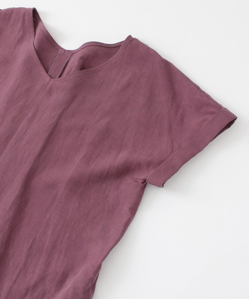 URBAN RESEARCH ROSSO（アーバンリサーチロッソ）の「リネン混コクーンワンピース（ワンピース・レディース・チャコールグレー/カーキ/ピンク系その他・FREE）」の20枚目の写真