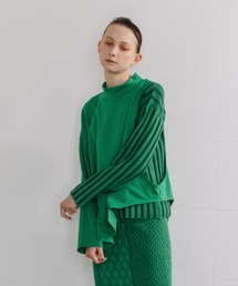 AULA AILA | ニットコンビネーションハイネックスウェット(ニット/セーター)