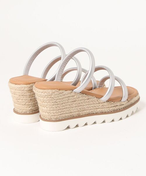 Casselini(キャセリーニ)の「Casselini(キャセリーニ)ジュートサンダル(サンダル・レディース・シルバー・S)」の2枚目の写真