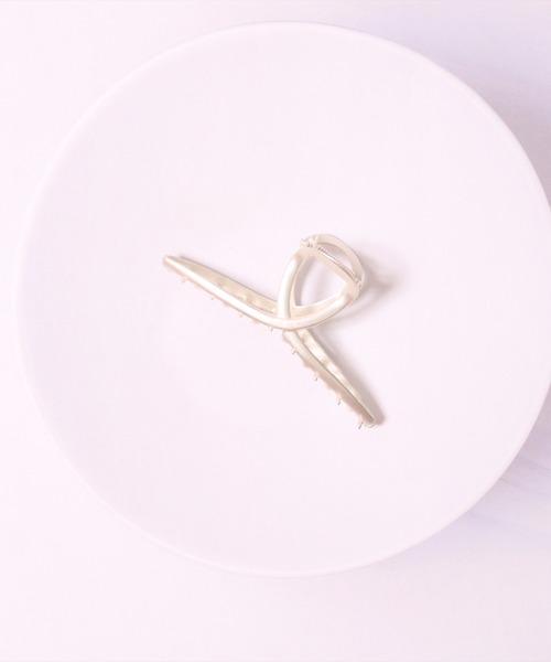 BAYBLO（ベイブロ）の「(SB)メタルフレーム リボン ヘアクリップ（バレッタ/ヘアクリップ・レディース・シルバー/ゴールド/シルバー系その他/ゴールド系その他・FREE）」の9枚目の写真