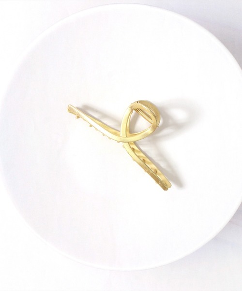 BAYBLO（ベイブロ）の「(SB)メタルフレーム リボン ヘアクリップ（バレッタ/ヘアクリップ・レディース・シルバー/ゴールド/シルバー系その他/ゴールド系その他・FREE）」の5枚目の写真