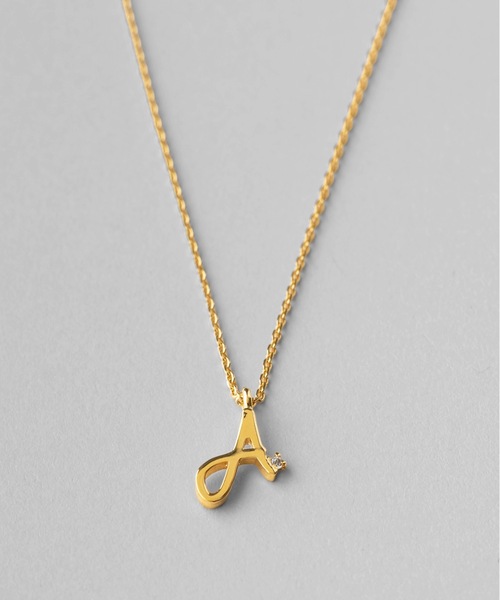 VATSURICA（バツリカ）の「〈VATSURICA〉silver 925 / 金属アレルギー対応 / イニシャル チェーンネックレス（ネックレス・レディース・R/K/A/Y/M/S/H/N/T/C/E・FREE）」の2枚目の写真