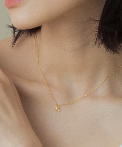 VATSURICA（バツリカ）の「〈VATSURICA〉silver 925 / 金属アレルギー対応 / イニシャル チェーンネックレス（ネックレス・レディース・R/K/A/Y/M/S/H/N/T/C/E・FREE）」の6枚目の写真