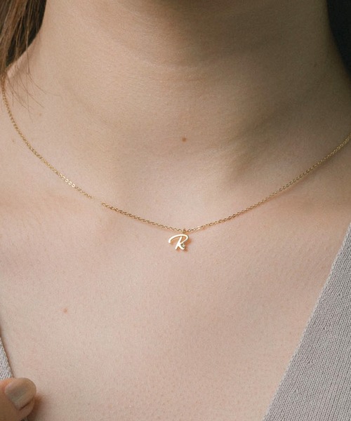 VATSURICA（バツリカ）の「〈VATSURICA〉silver 925 / 金属アレルギー対応 / イニシャル チェーンネックレス（ネックレス・レディース・R/K/A/Y/M/S/H/N/T/C/E・FREE）」の15枚目の写真