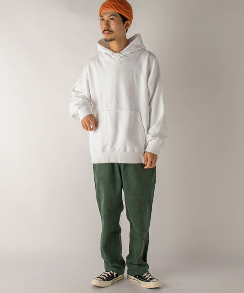 GLOSTER（グロスター）の「【GLOSTER/グロスター】ダメージ加工 プルオーバーパーカー（パーカー・メンズ・ホワイト/ブラック・MEDIUM）」の12枚目の写真