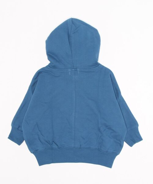 b・ROOM（ビールーム）の「ドルマンシルエットZIPパーカ（パーカー・キッズ・ブルー/ライトカーキ/トップグレー/アイボリー/ベージュ・100cm/120cm/90cm/110cm/130cm）」の6枚目の写真