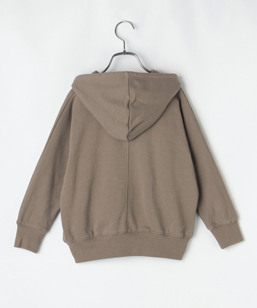 b・ROOM（ビールーム）の「ドルマンシルエットZIPパーカ（パーカー・キッズ・ブルー/ライトカーキ/トップグレー/アイボリー/ベージュ・100cm/120cm/90cm/110cm/130cm）」の17枚目の写真