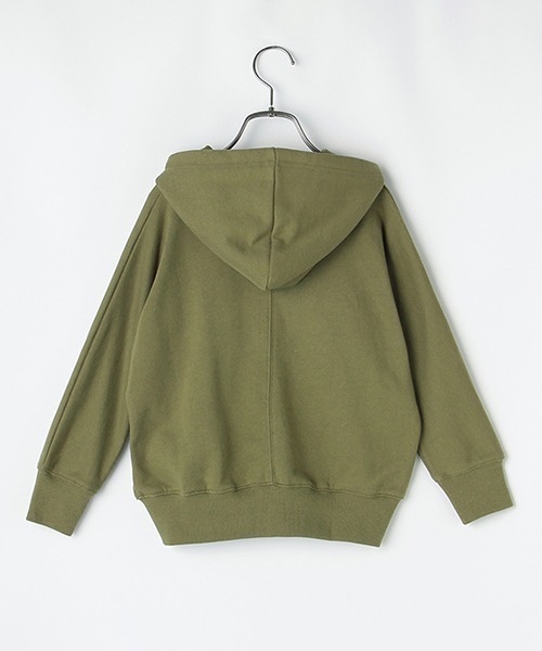 b・ROOM（ビールーム）の「ドルマンシルエットZIPパーカ（パーカー・キッズ・ブルー/ライトカーキ/トップグレー/アイボリー/ベージュ・100cm/120cm/90cm/110cm/130cm）」の16枚目の写真