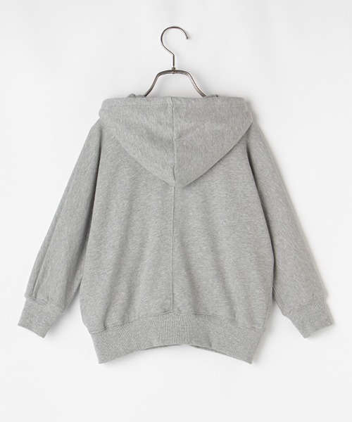 b・ROOM（ビールーム）の「ドルマンシルエットZIPパーカ（パーカー・キッズ・ブルー/ライトカーキ/トップグレー/アイボリー/ベージュ・100cm/120cm/90cm/110cm/130cm）」の15枚目の写真