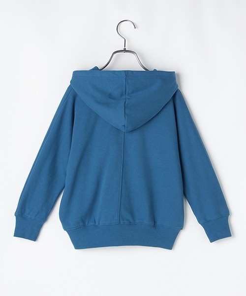 b・ROOM（ビールーム）の「ドルマンシルエットZIPパーカ（パーカー・キッズ・ブルー/ライトカーキ/トップグレー/アイボリー/ベージュ・100cm/120cm/90cm/110cm/130cm）」の14枚目の写真