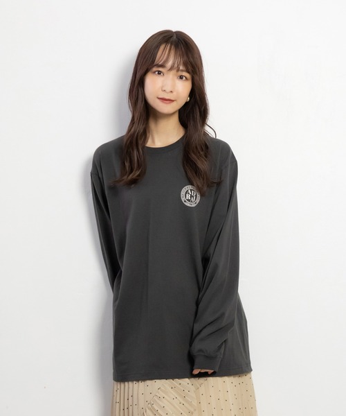 ADIRA（アディラ）の「ユニセックススカーフガラL/T（Tシャツ/カットソー・レディース・スミクロ/エンジ・LARGE）」の13枚目の写真