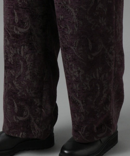 HARE（ハレ）の「【SETUP対応】ジャガードワイドフレアパンツ(HARE)（その他パンツ・メンズ・パープル系その他/グリーン系その他・SMALL/MEDIUM）」の15枚目の写真