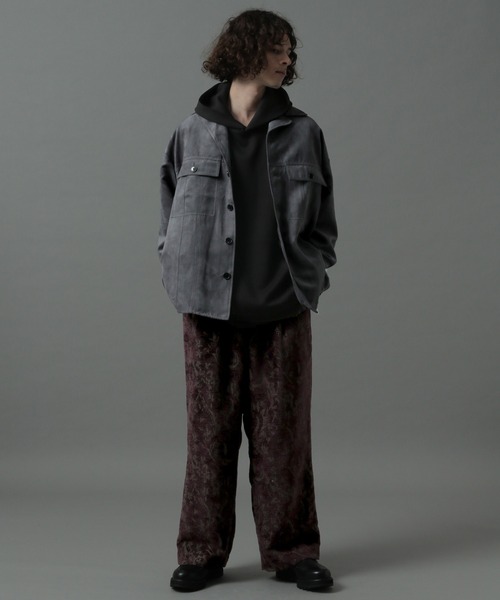 HARE（ハレ）の「【SETUP対応】ジャガードワイドフレアパンツ(HARE)（その他パンツ・メンズ・パープル系その他/グリーン系その他・SMALL/MEDIUM）」の16枚目の写真