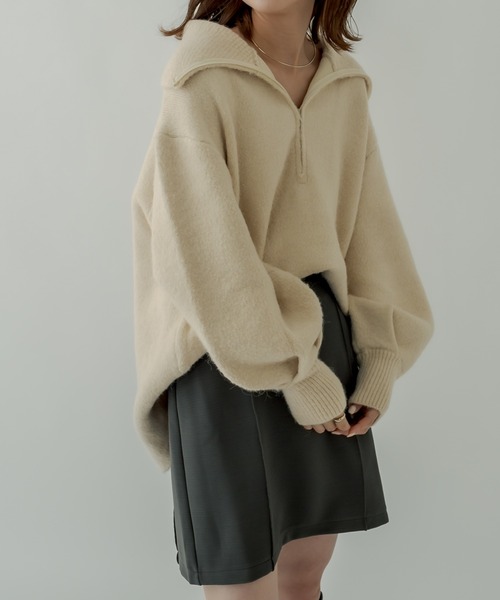 mystic（ミスティック）の「ストレッチミニスカート（スカート・レディース・ライトグレー/ブラック/オリーブ・1/2）」の14枚目の写真