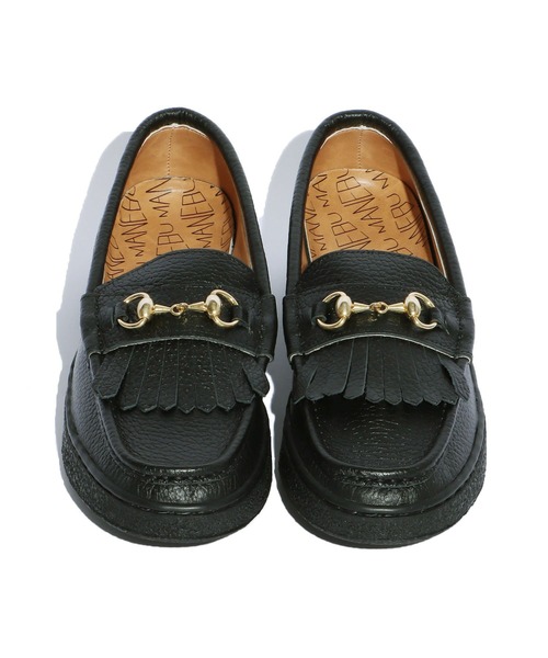 MANEBU(マネブ)の「MANEBU/マネブ "BITCH VILA" SHRINK -PAN SOLE- ビット タッセルローファー レザーシューズ(ローファー・メンズ・チャコール/ブラック・37/40/38/43/42/41/36)」の21枚目の写真
