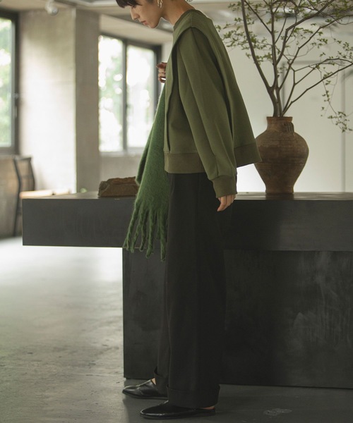 ANT（アント）の「ハイウエストワイドタックパンツ【ANT】（その他パンツ・レディース・アイボリー/ブラック/グレー・FREE）」の13枚目の写真