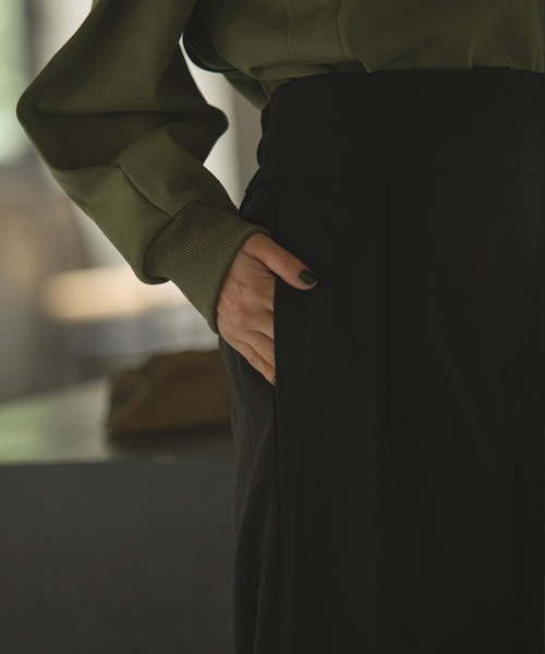 ANT（アント）の「ハイウエストワイドタックパンツ【ANT】（その他パンツ・レディース・アイボリー/ブラック/グレー・FREE）」の17枚目の写真