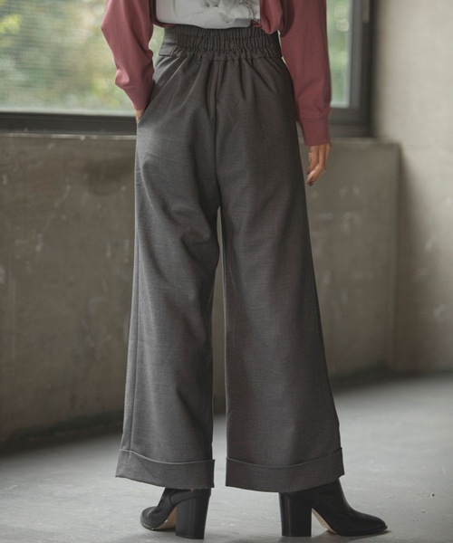 ANT（アント）の「ハイウエストワイドタックパンツ【ANT】（その他パンツ・レディース・アイボリー/ブラック/グレー・FREE）」の10枚目の写真
