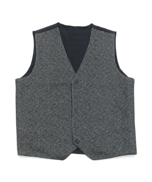 TOKYO SHIRTS(トウキョウシャツ)の「中綿リバーシブルジレ(ベスト・メンズ・ネイビー/ブラウン・LL/M/L)」の9枚目の写真
