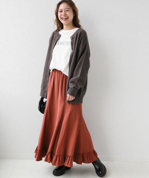 JOURNAL STANDARD relume(ジャーナルスタンダード レリューム)の「ウォッシャブルヘムギャザーイージースカート◆(スカート・レディース・ブラウン/レッド/ブラック・FREE)」の19枚目の写真