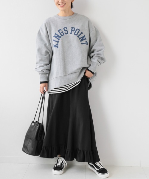 JOURNAL STANDARD relume(ジャーナルスタンダード レリューム)の「ウォッシャブルヘムギャザーイージースカート◆(スカート・レディース・ブラウン/レッド/ブラック・FREE)」の4枚目の写真
