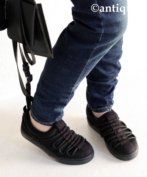 antiqua（アンティカ）の「デザインスニーカー（スニーカー・レディース・ブラック・LL/3L/S/M/L）」の9枚目の写真