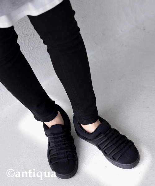 antiqua（アンティカ）の「デザインスニーカー（スニーカー・レディース・ブラック・LL/3L/S/M/L）」の13枚目の写真