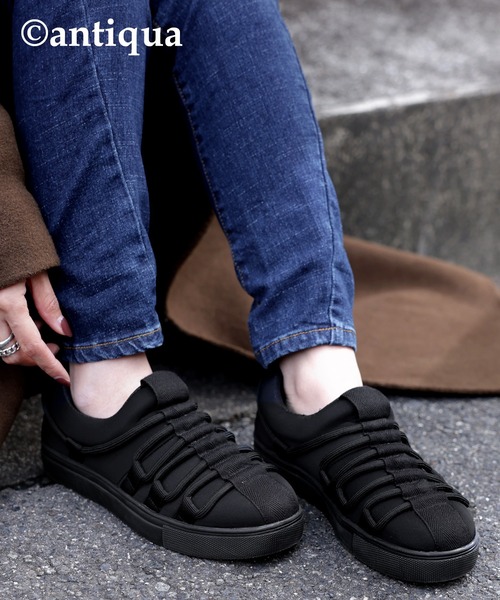 antiqua（アンティカ）の「デザインスニーカー（スニーカー・レディース・ブラック・LL/3L/S/M/L）」の17枚目の写真