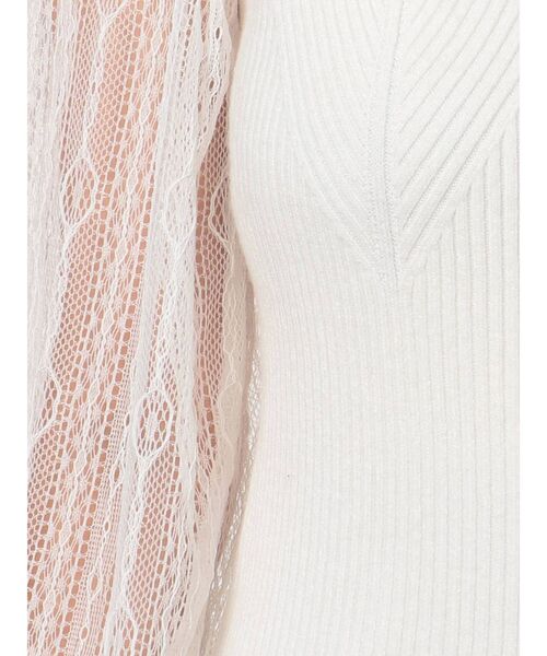 RESEXXY（リゼクシー）の「パフスリーブレースコンビニット（ニット/セーター・レディース・グリーン/ブラック/オフホワイト・FREE）」の19枚目の写真