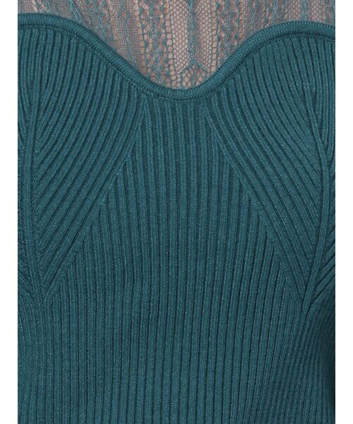 RESEXXY（リゼクシー）の「パフスリーブレースコンビニット（ニット/セーター・レディース・グリーン/ブラック/オフホワイト・FREE）」の11枚目の写真